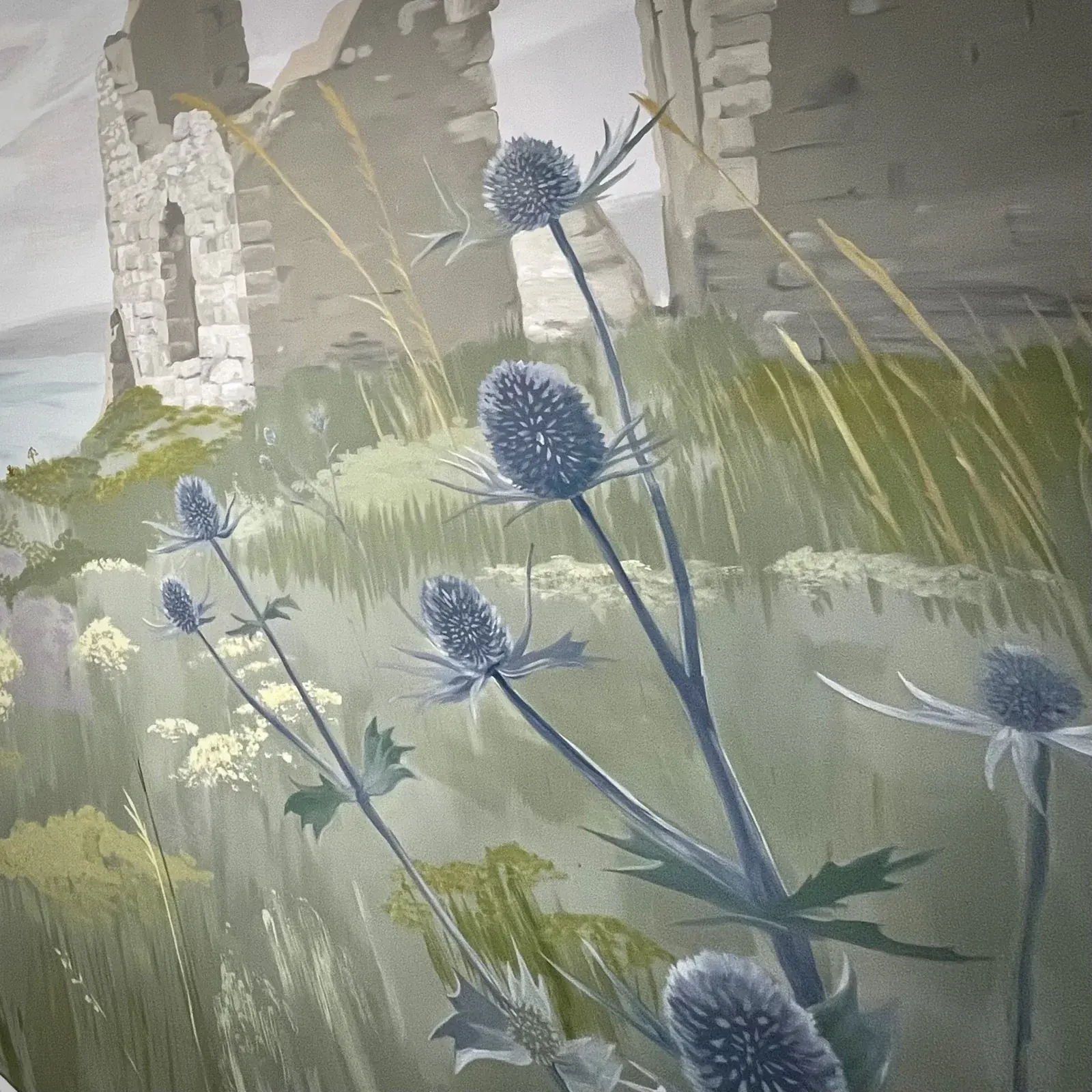 Sea-holly mural detail