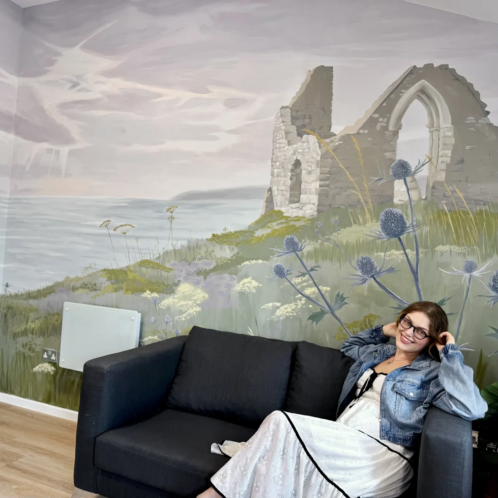 A personal moment in the finished room