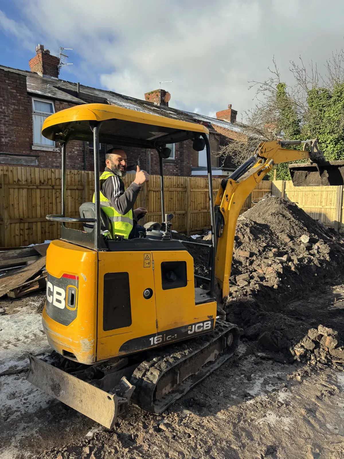 Groundwork with the excavator