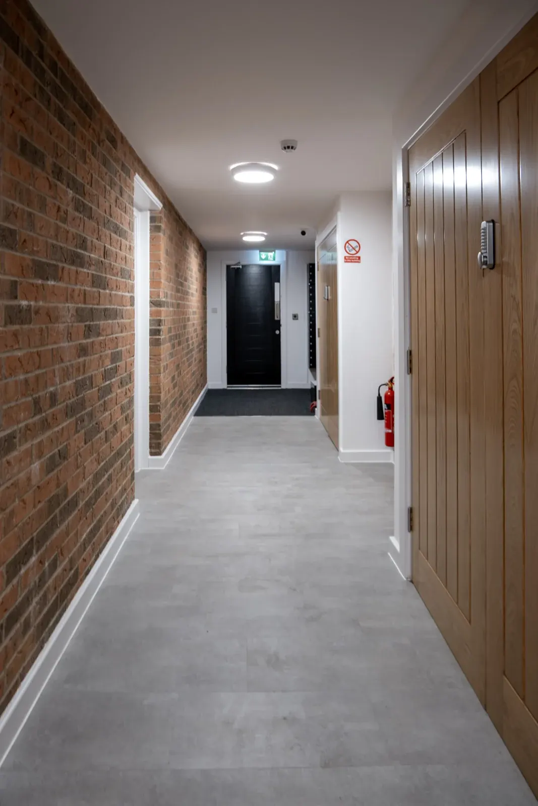 Finished communal entrance