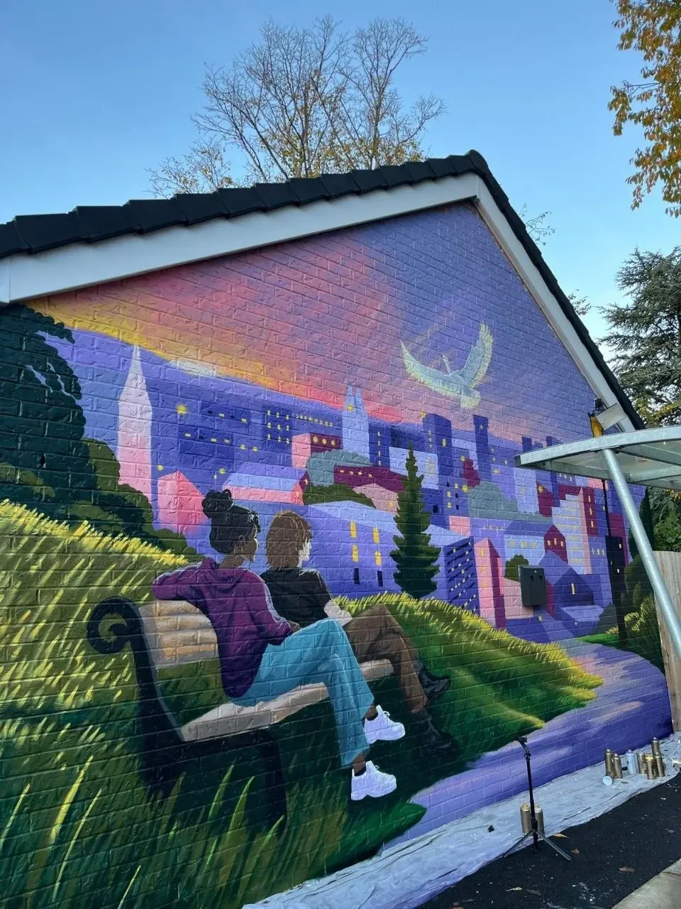 An outdoor mural in Liverpool