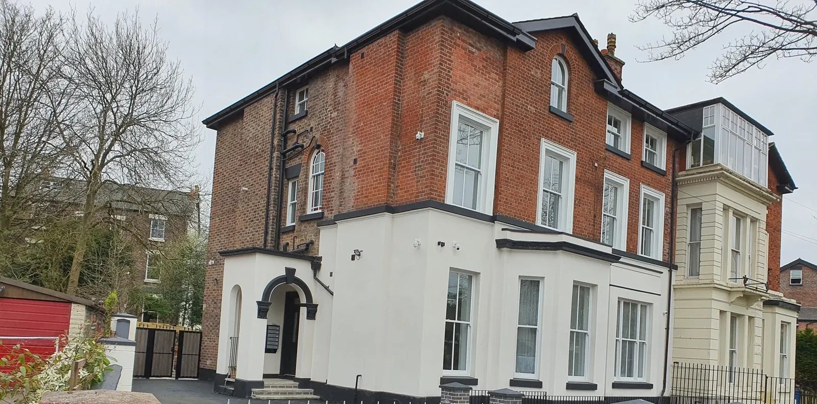 The refurbished exterior
