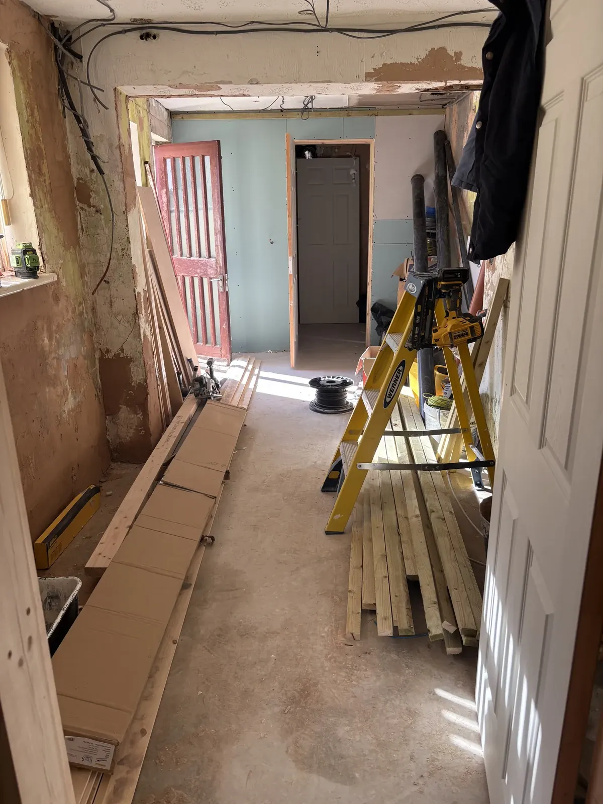 Refurbishment and first fix in progress