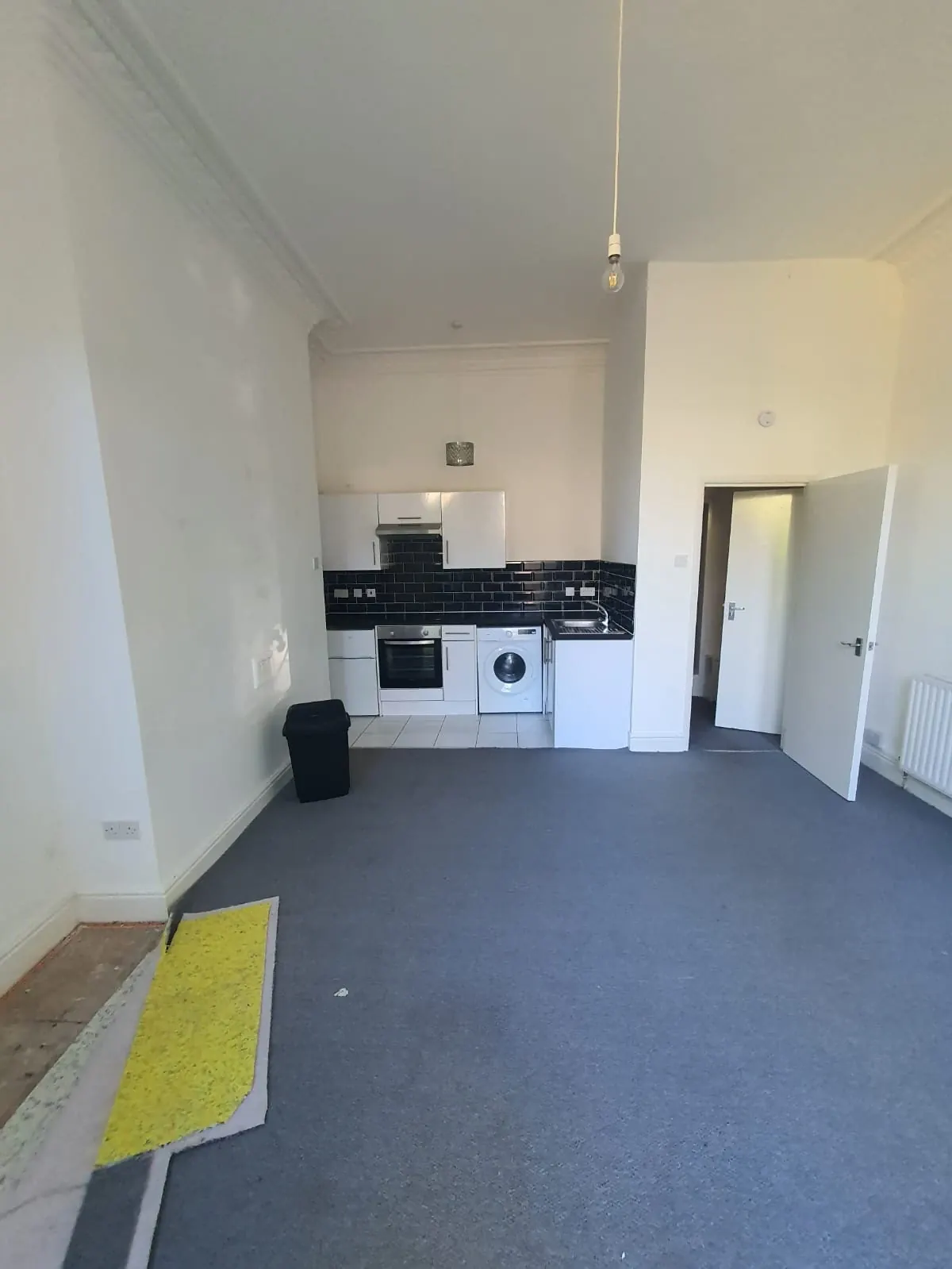 Before: the kitchen and living room
