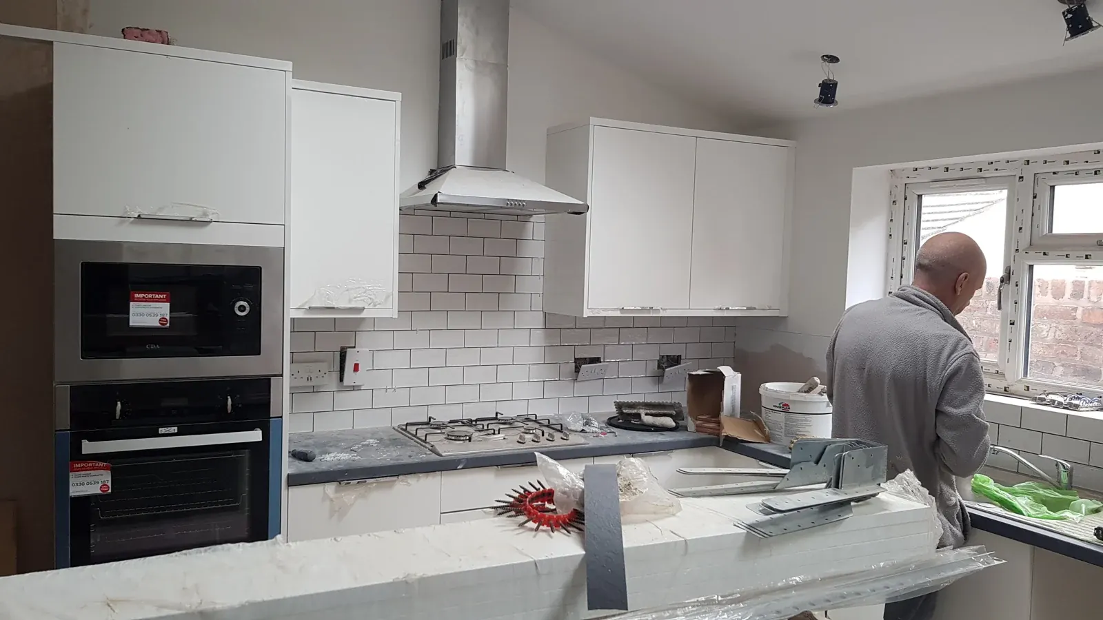 Fitting a new kitchen